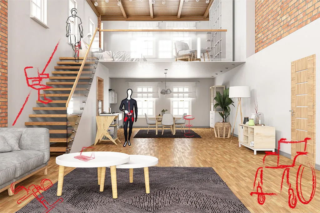 rahm_neurologische-Erkrankungen_Wohnzimmer Hilfsmittel fuer Zuhause bei neurologischen Ausfallerscheinungen