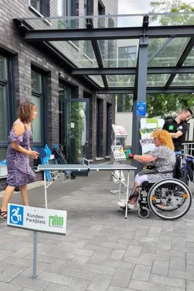 Tischtennis beim rahm Sommerfest 2023