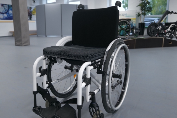 Das rios® Rollstuhlsitzkissen im Rollstuhl
