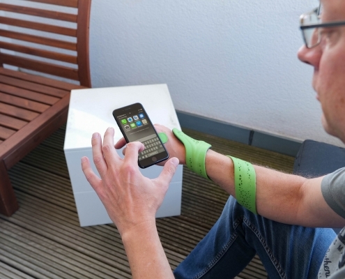 rios Spiral Handyadapter mit der rios Spiral wieder Handy benutzen können ohne Schmerzen