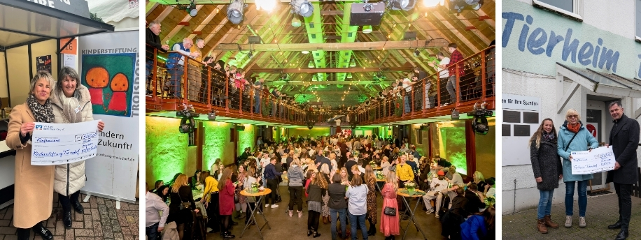 rahm Weihnachtsfeier für guten Zweck im Eltzhof.