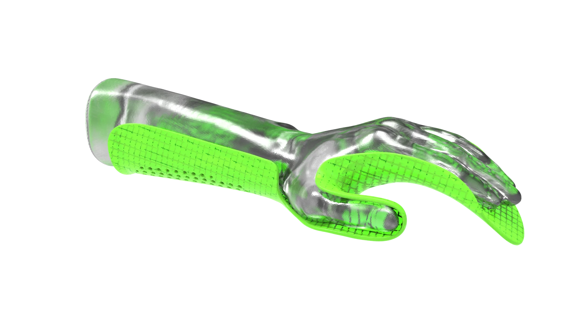 Produktbild rios® Hand-Lagerung-S ohne Gelenk von der Seite.