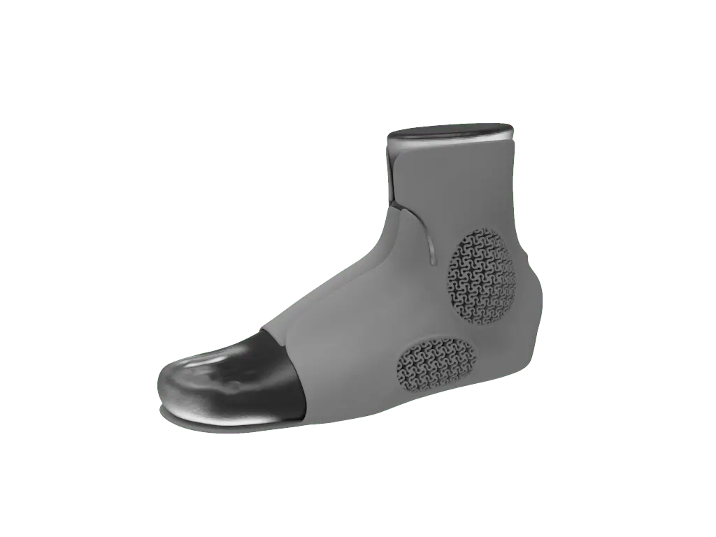 Die rios® DAFO Orthese von rahm im Seitenprofil.