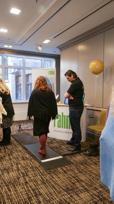 Fußdruckmessung beim rahm Lip-:Lymph-Tag XXL 2025 in Köln