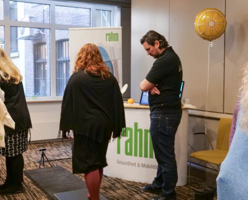 Fußdruckmessung beim rahm Lip-:Lymph-Tag XXL 2025 in Köln