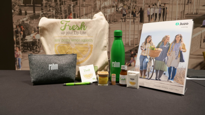Goodiebag beim rahm Lip-:Lymph-Tag XXL 2025 in Köln