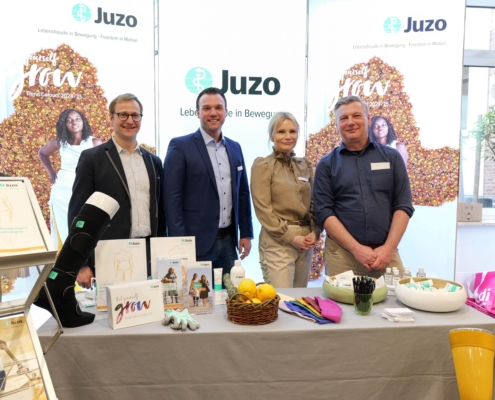 Juzo Stand beim rahm Lip-:Lymph-Tag XXL 2025 in Köln